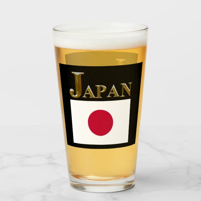 JAPON VERRE DE BIÈRE (Devant (rempli))