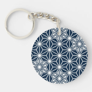 Japonais Asanoha motif - bleu marine