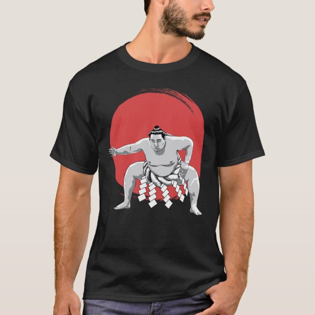 JAPONAIS WRESTLING SUMO HAKUHO SHO T-shirt classiq (Devant)