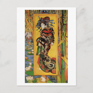 Japonaiserie, Oiran (Courtesan) Van Gogh Fine Art Postcard