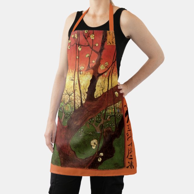 Japonism: Flowering Plum Tree by Vincent van Gogh Apron (Insitu)