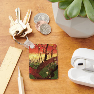 Japonism: Flowering Plum Tree by Vincent van Gogh Keychain