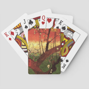 Japonism: Flowering Plum Tree by Vincent van Gogh Playing Cards