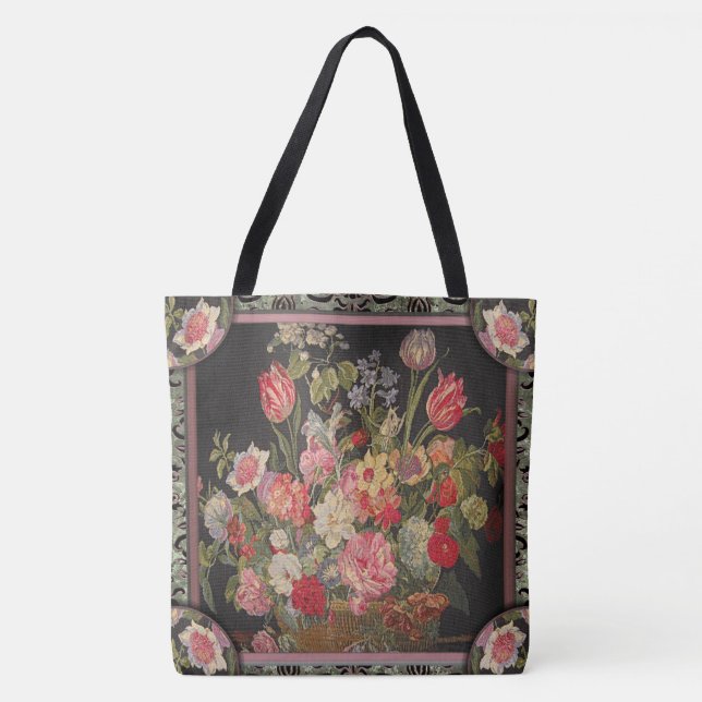 Jaquesbloom Floral Pretty Pattern Tote Bag (Front)
