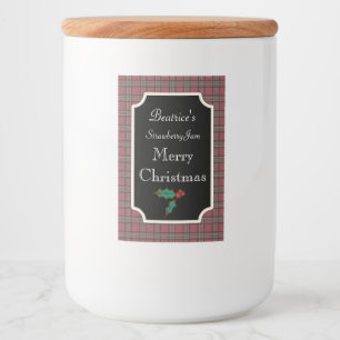 Jar Christmas Candy Étiquette Tags cadeaux Sticker