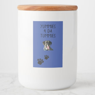 Jar Dog Treat Étiquette