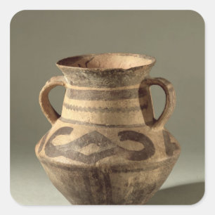 Jar, from Gansu Province, c.1300-700 BC Square Sticker