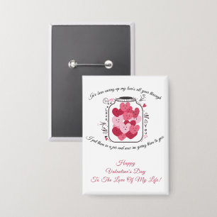 Jar Of Love Valentines Day Badge