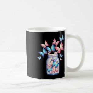 Jar Of Magic And Butterflies Sticker  Coffee Mug