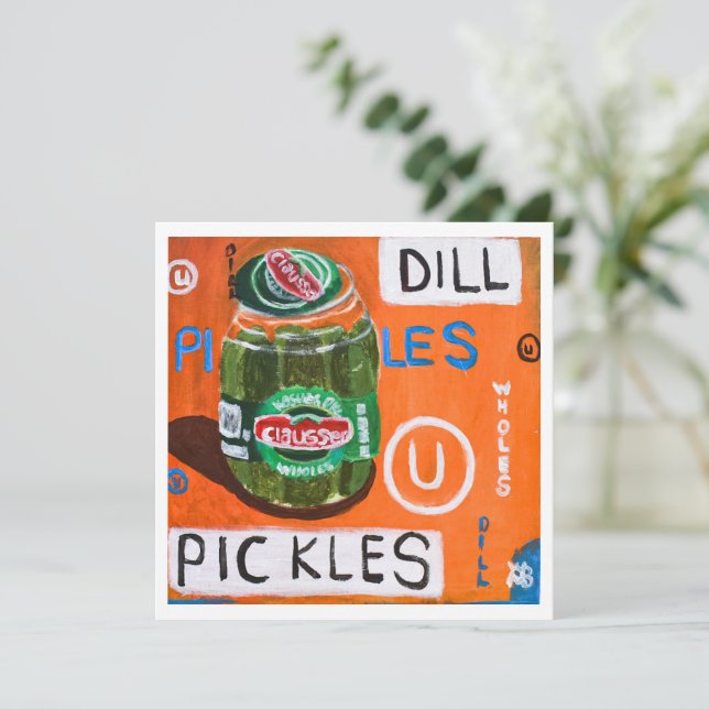 Jar of Pickles Card (Standing Front)