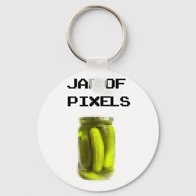 Jar of pixels keychain (Front)