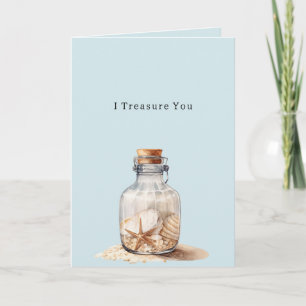 Jar of Shells Treasure You Card