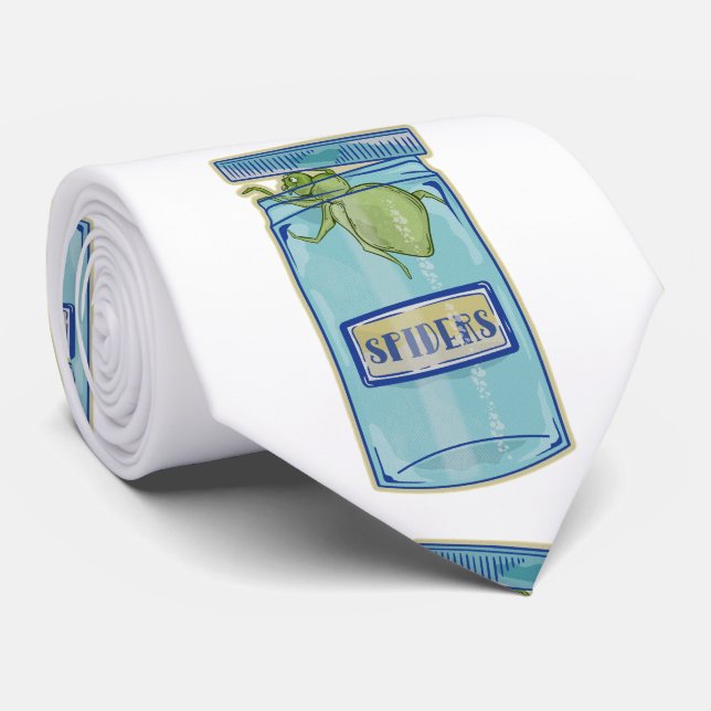 Jar Of Spiders Tie (Rolled)