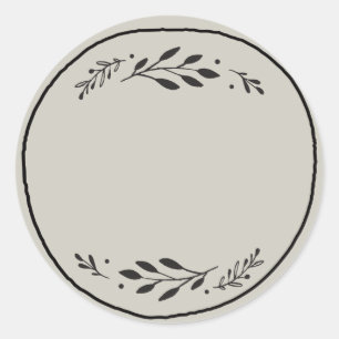 Jar / Spice Blank Sticker Label III