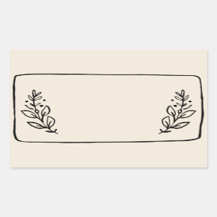 Jar / Spice Blank Sticker Label VII