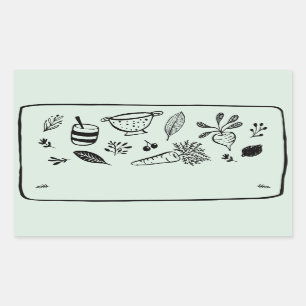 Jar / Spice Blank Sticker Label VIII