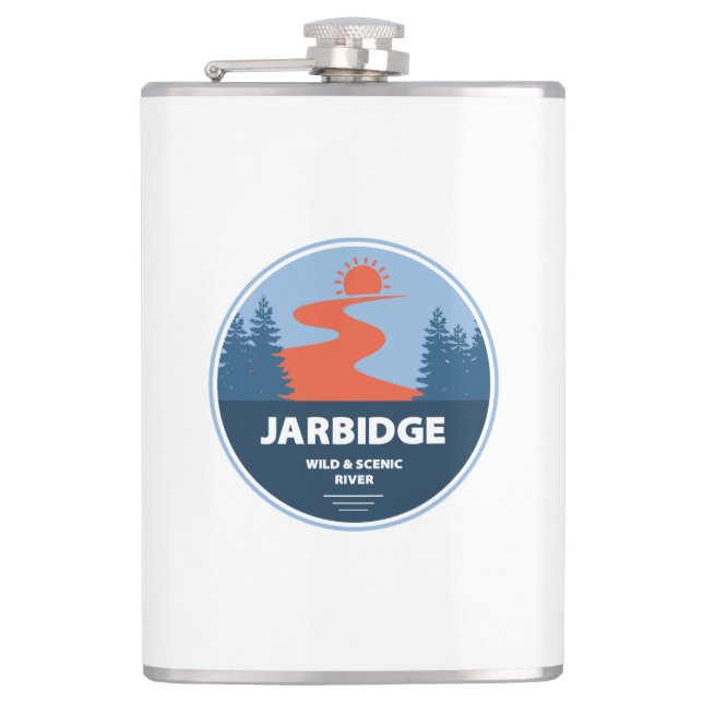 Jarbidge Wild And Scenic River Idaho Hip Flask (Front)