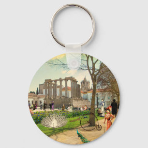 Jardim Diana (Evora - Portugal) Keychain