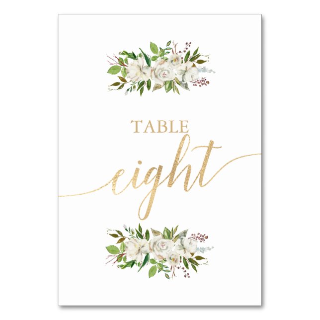 Jardin antique | CARTE D'OR MARIAGE Floral 8 (Dos)