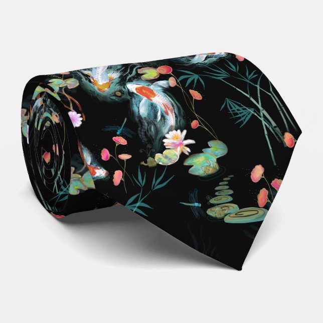 Jardin aquatique japonais Cravate (Roulé)