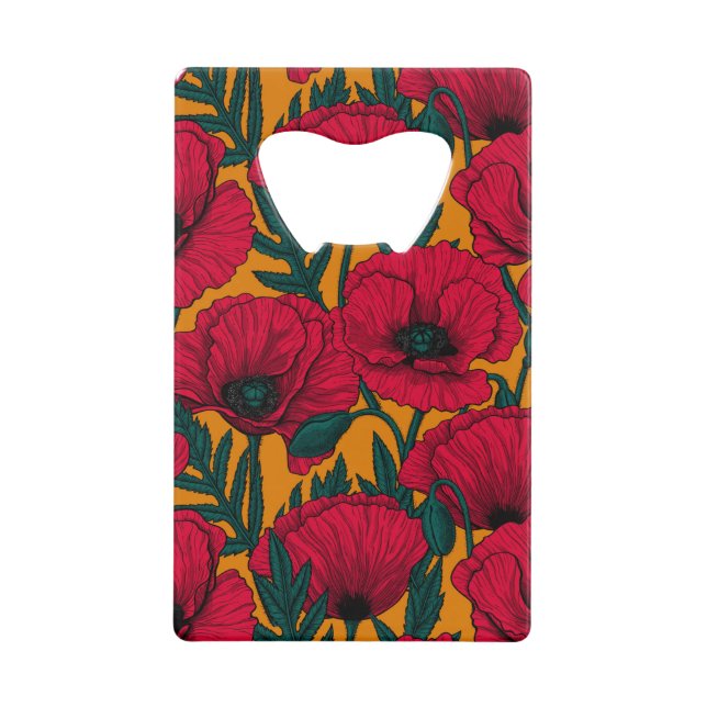 Jardin aux coquelicots rouges (Devant)