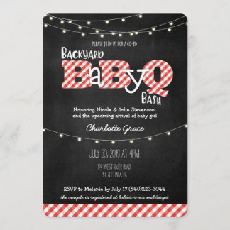 Jardin BaByQ Bash Baby shower BBQ Invitation
