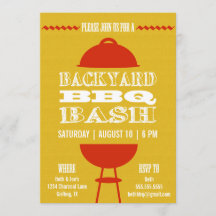 Jardin barbecue barbecue Bash| Invitation de fête 