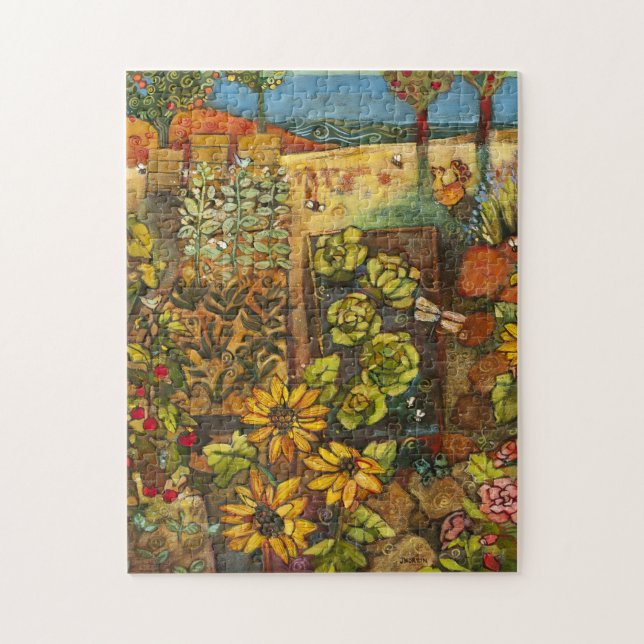 Jardin bio et abeilles Puzzle 11x14" (Vertical)