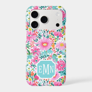 Jardin coloré magnifique avec monogramme