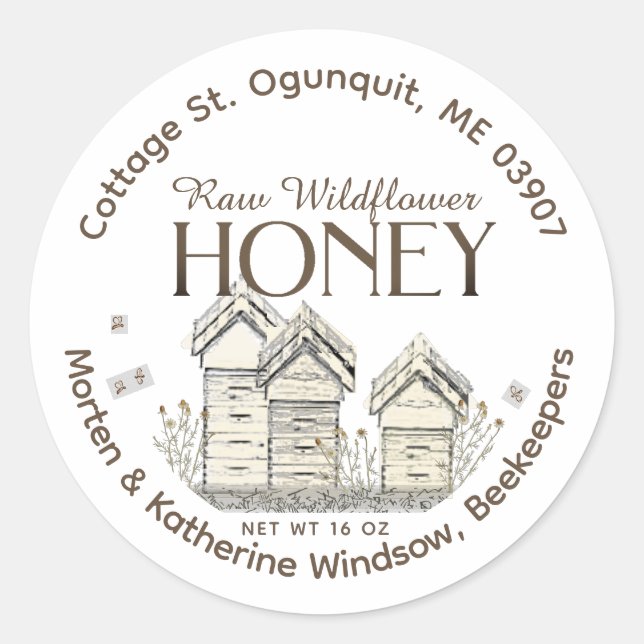 Jardin d'apiculteur de base Étiquette (Devant)