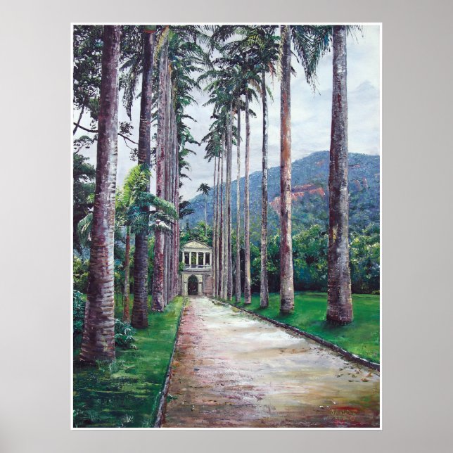 Jardin de Botanica in Rio de Janeiro Poster (Front)