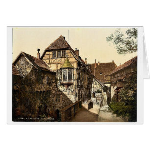 Jardin de château, Wartburg, Thuringe, Allemagne r