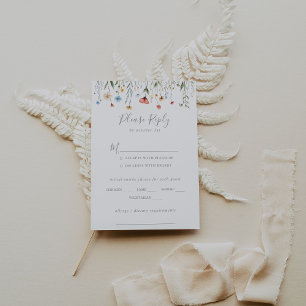 Jardin de couleurs Menu de mariage aux fleurs sauv