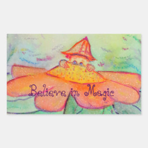 Jardin de fleurs Art fée Autocollant personnalisé