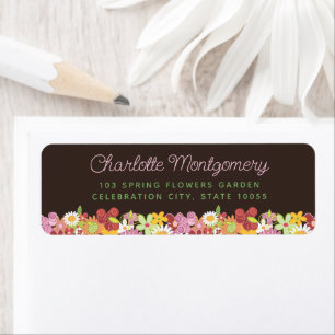 Jardin de fleurs roses pastel de printemps Adresse