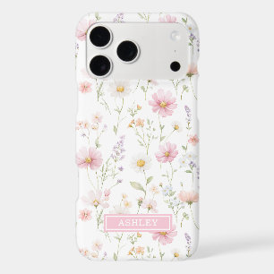 Jardin de fleurs sauvages roses personnalisé