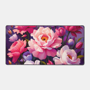 Jardin de floraison rose du lever de soleil Zen de