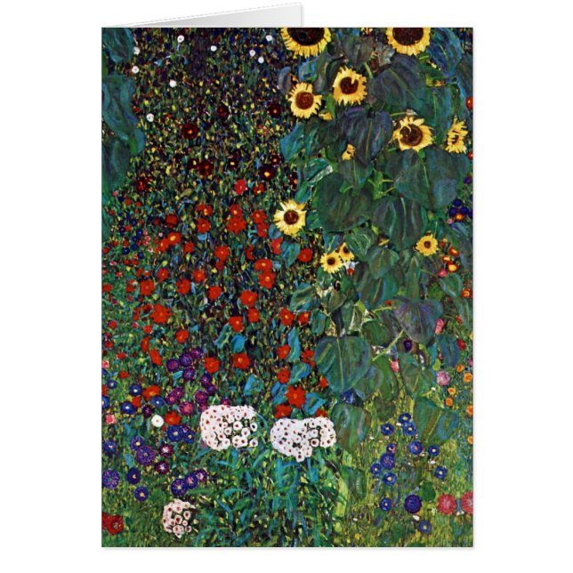 Jardin de la ferme Gustav Klimt avec tournesols (Devant)