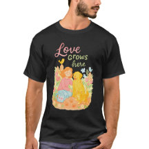 Jardin de la joie Floral Vintage Pet Lover T-shirt