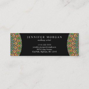 Jardin de la jungle vive Mandala Mini Carte de vis