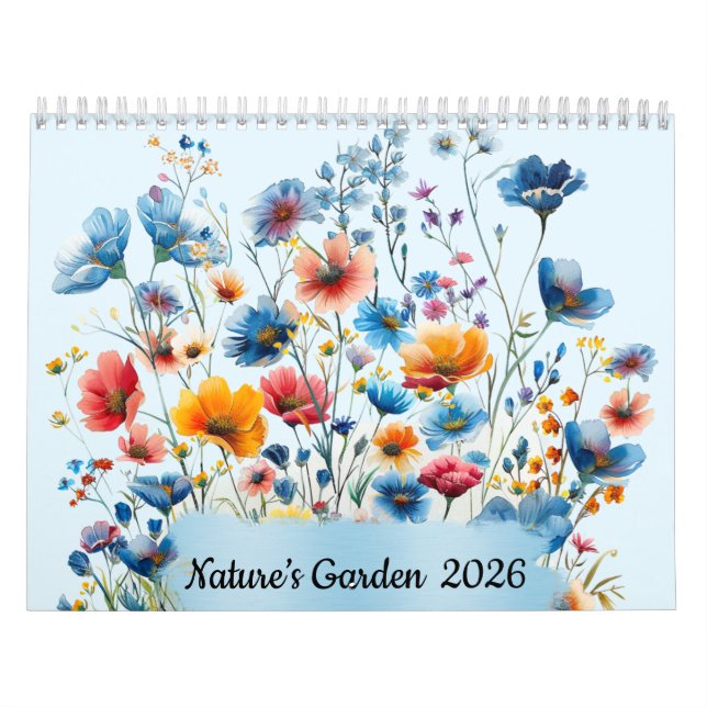 Jardin de la nature 2026 Calendrier du mur (Protection)