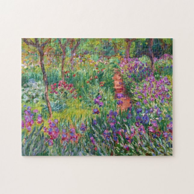 Jardin de Monet Iris à Giverny Puzzle (Horizontal)