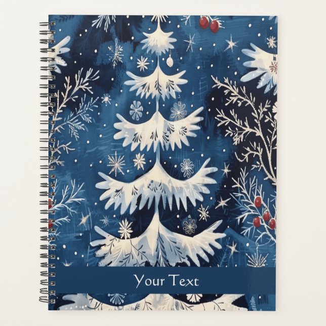Jardin de Noël bleu blanc (Devant)