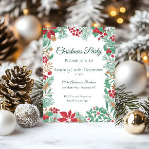 Jardin de Noël Invitation du parti