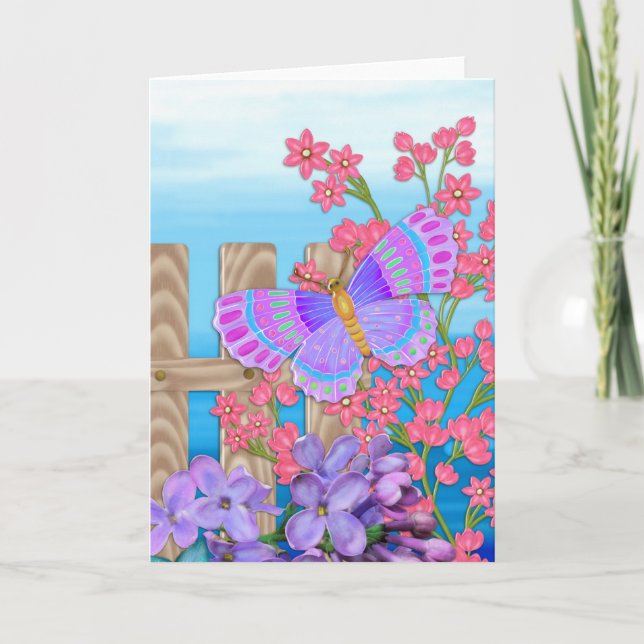 Jardin de papillons 3D Caprice BLANK Papeterie (Devant)