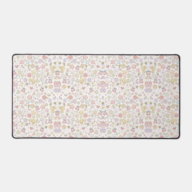 Jardin de Pastel Whimsical : Un Motif Floral (Recto)