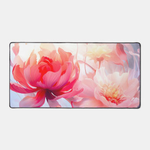 Jardin de pivoines en fleurs à l'aquarelle