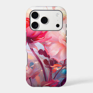 Jardin de pivoines en fleurs aquarelle de printemp