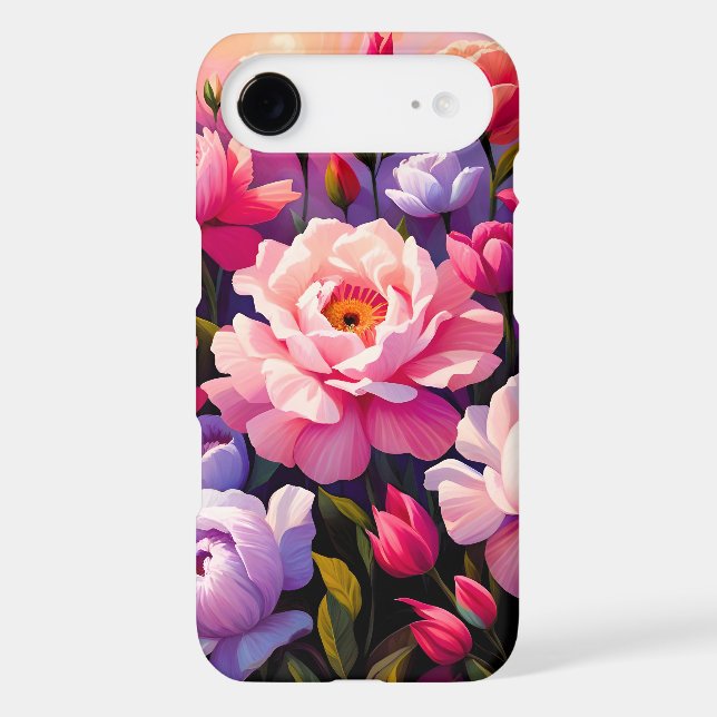 Jardin de printemps Zen lever de soleil Fleur rose (Verso)