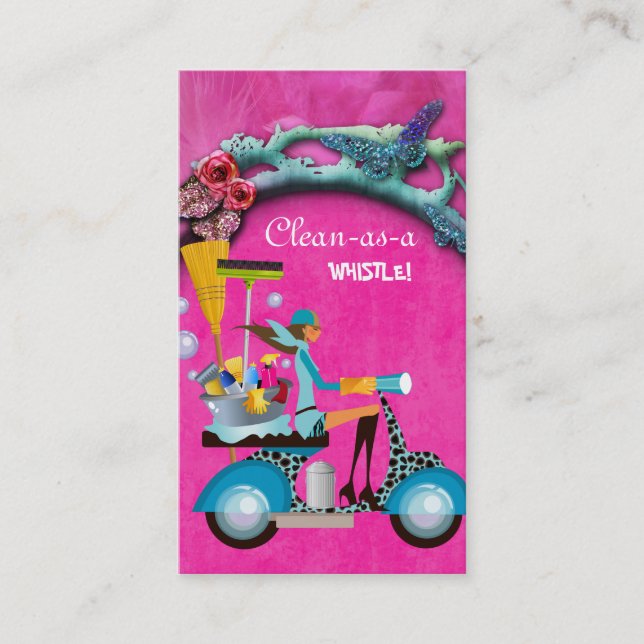Jardin de rose de fille de scooter de carte de (Devant)